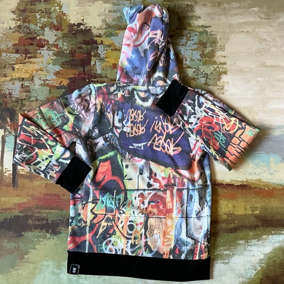 WEST 49 -Rare Graffiti Zip Hoodie - Picture 5 of 8